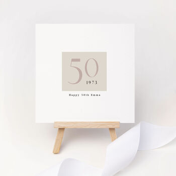 Personalised 50th Birthday Card, 2 of 3
