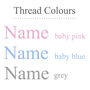 Personalised Bunny Striped Blanket White And Grey, thumbnail 9 of 10