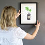 Personalised Gin Bottle Watercolour Painting Print, thumbnail 3 of 4