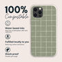 Chalk Grid Biodegradable Phone Case, thumbnail 2 of 8