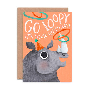 'Go Loopy, It's Your Birthday' Card, 2 of 2