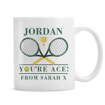 Personalised You're Ace Tennis Mug, 5 of 5
