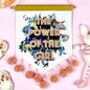 The Power Of The Girl Embroidered Wall Hanging, thumbnail 1 of 3