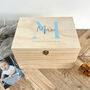 Personalised Initial Baby Keepsake Box Various Colours, thumbnail 3 of 10