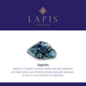 September Birthstone Earrings, Sapphire, Silver, 3 of 4