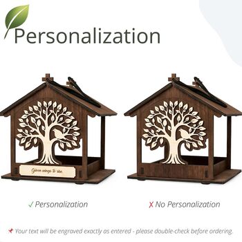 Personalised In Loving Memory Bird Feeder, 5 of 11
