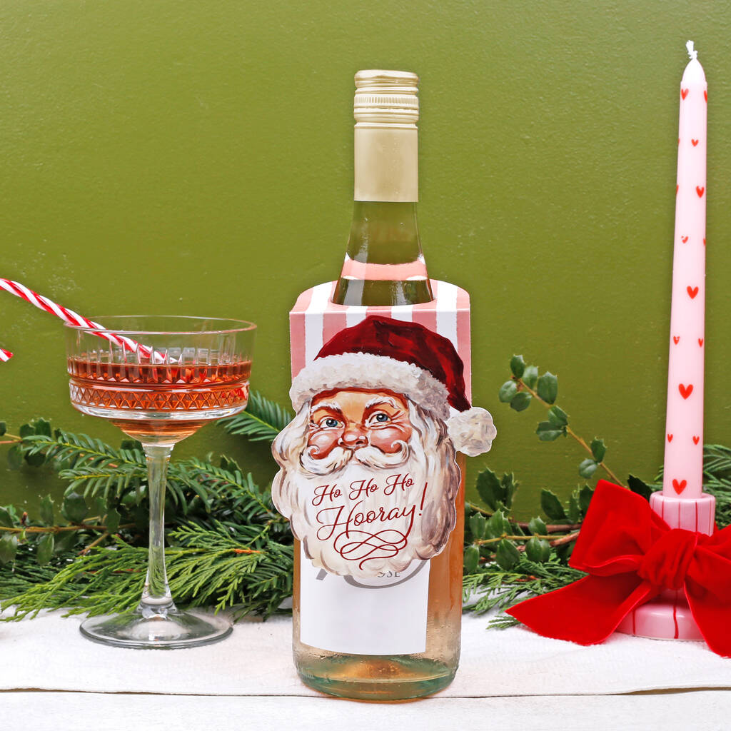 Santa Christmas Bottle Gift Tags For Wine And Spirit Presents, 1 of 4