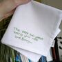 Personalised Second Anniversary Cotton Handkerchief, thumbnail 4 of 7