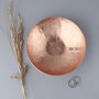 9th Anniversary Gift, Copper Decorative Bowl Medium, thumbnail 3 of 10