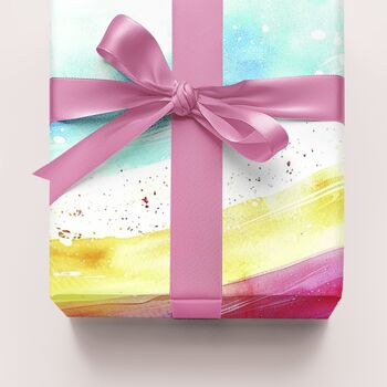 Luxury Abstract Rainbow Wrapping Paper, 4 of 7