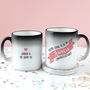 Personalised 'Auntie To Be' Secret Colour Changing Mug, thumbnail 3 of 9