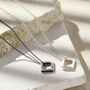 Men's Personalised Mini Open Square Necklace, thumbnail 1 of 8