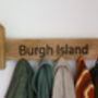 Bespoke And Engraved Oak Coat Rack, thumbnail 6 of 12