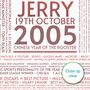 Personalised 21st Birthday Print Year Facts 2005 Gift, thumbnail 8 of 12