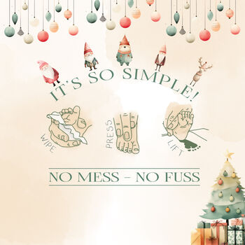 'My First Christmas' Inkless Print Kit Keepsake, 7 of 7