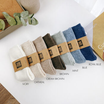 Cosy Cashmere Merino Wool Socks, 9 of 10