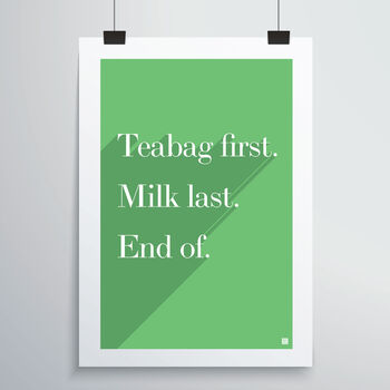 Teabag First Print, 10 of 12