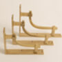 Satin Brass Industrial Style Solid Brass Shelf Brackets, thumbnail 3 of 8