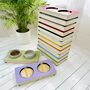 Dog / Cat Wooden Feeding Station With Ceramic Bowls, thumbnail 1 of 12