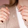 Crystal Seahorse Sterling Silver Necklace, thumbnail 1 of 6