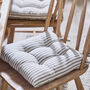 Vintage Striped Tie On Seat Pads, thumbnail 1 of 5