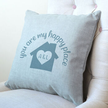 Personalised You Are My Happy Place Cushion, 3 of 6
