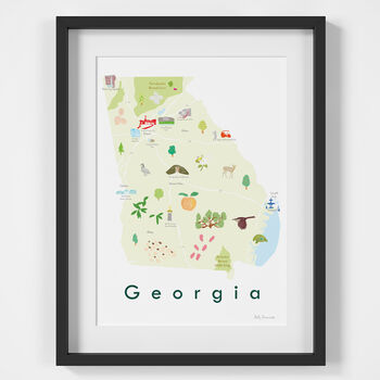 Georgia State Map USA Art Print, 2 of 3