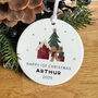Happy First Christmas Ornament Gift For Newborn, thumbnail 7 of 7