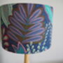Pink And Teal Exotic Floral Lampshade, thumbnail 8 of 9