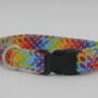 Rainbow Geometric Dog Collar, thumbnail 5 of 10