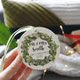 First Married Ceramic Wreath Christmas Decoration, thumbnail 5 of 10