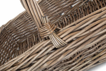 Kew Willow Garden Trug Basket | Antique Wash, 3 of 5