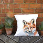 Inky Fox Large Luxury Cushion And Inner, thumbnail 3 of 4
