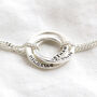 Personalised Sterling Silver Russian Ring Bracelet, thumbnail 2 of 4