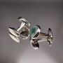 Cufflinks Jade Color Luxury Gift, thumbnail 4 of 5