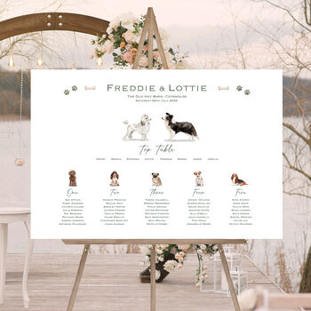Dog Wedding Table Plan My Humans Are Getting Married, 2 of 9