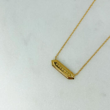Gold Vermeil Dreamer Vibes Necklace, 2 of 4