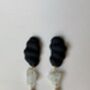 Abstract Scallop Shell Dangle Drop Statement Earrings, thumbnail 9 of 11