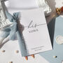 His And Her Vows Card Personalised Wedding Vows Cards, thumbnail 2 of 5