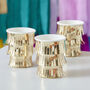 Fringed Gold Paper Cups, thumbnail 1 of 3