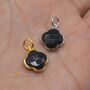 Black Onyx Pendant, Sterling Silver Or Gold Plated, thumbnail 1 of 9