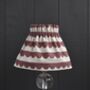 Dolly Raspberry Scallop Scrunchie Lampshade, thumbnail 1 of 4