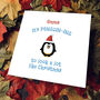 Personalised Christmas Card With Penguin, thumbnail 6 of 6