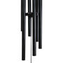 Engraved 30 Inch Black Wind Chime For Garden Decoration, thumbnail 4 of 12