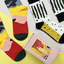 Personalised Abstract Cactus Two Pairs Socks In A Box, thumbnail 4 of 7