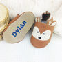 Personalised Metallic Deer Fawn Baby Shoes, thumbnail 5 of 10