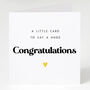 A Little Card To Say Congratulations, thumbnail 1 of 2