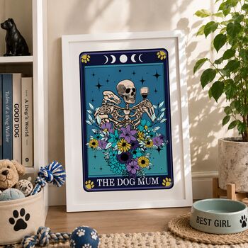 Tarot Dog Mum Print Gift, 4 of 9