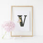 Personalised Initial Floral Print, thumbnail 2 of 5