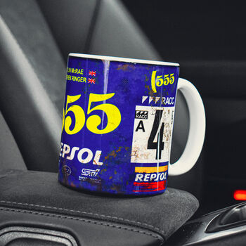 Colin Mcrae 1995 Impreza Rally Racing Car Mug Classic Motorsport Coffee Cup Gift, 3 of 7